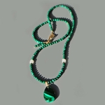 sautoir malachite pierre de lune-9