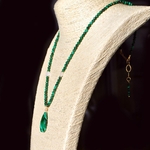 sautoir malachite pierre de lune-B