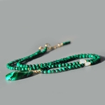 sautoir malachite pierre de lune