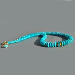 collier turquoise rondelles facettes pneu-3