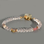 bracelet quartz rose tourmaline pastèque -2