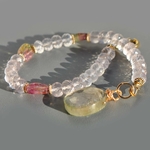 bracelet quartz rose tourmaline pastèque -8