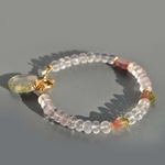 bracelet quartz rose tourmaline pastèque -6