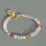 bracelet quartz rose tourmaline pastèque-1