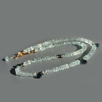 collier aigue marine cyanite en gouttes projet-2