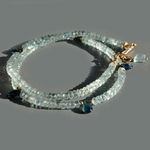 collier aigue marine cyanite en gouttes projet-3