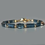 bracelet cyanite mousse nuggets-4