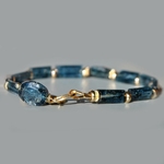 bracelet cyanite mousse nuggets-5