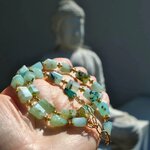Collier bleu pastel opale du pérou-5