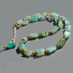 Collier bleu pastel opale du pérou-6