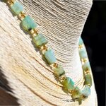 Collier bleu pastel opale du pérou-4