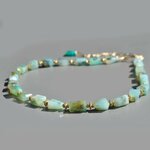 Collier bleu pastel opale du pérou-3
