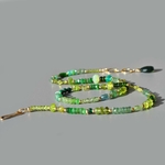 Collier multi pierres vertes serpentine-3