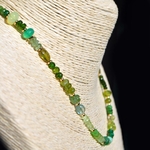 Collier multi pierres vertes serpentine-B