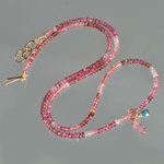 collier long tourmaline rose dégradé paraiba-7