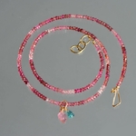 collier long tourmaline rose dégradé paraiba-2