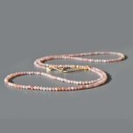 sautoir opale rose -2