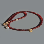 Collier Grenat Almandin rouge charm pierre de Lune-6