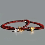 Collier Grenat Almandin rouge charm pierre de Lune
