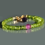Bracelet Péridot saphir rose amethyste-2