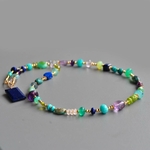 collier long en lapis turquoise amethyste opale-6