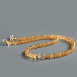 collier topaze imperiale pierre centrale taillée-3