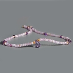 Collier kunzite et goutte amethyste rose