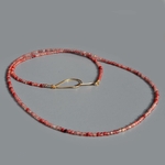 sautoir Andésine pierre rouge or14K-4