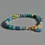 Bracelet Aigue marine Tourmaline bleue Paraiba-2