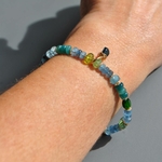 Bracelet Aigue marine Tourmaline bleue Paraiba-B