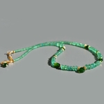 collier emeraude de zambie Diopside goutte-3