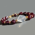 bracelet grenat pyrope quartz givré-5
