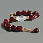 bracelet grenat pyrope quartz givré-7