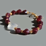 bracelet grenat pyrope quartz givré-2
