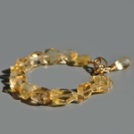 bracelet grossses pierres taillées en Citrine-2