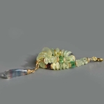 Bracelet préhnite naturelle et fluorite naturelle or 14K-2