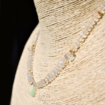 collier pierre de lune ar en ciel Opale welo ethiopienne-B