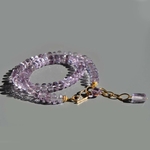 collier amethyste rose grosse rondelle taillées facettes -2(1)