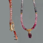 CXollier spinelle facette pendentif grenat rose-5(1)