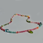 collier pendentif Tourmaline multicolore - Gold filled-4