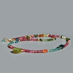 collier pendentif Tourmaline multicolore - Gold filled-3