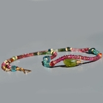 collier pendentif Tourmaline multicolore - Gold filled-8(1)
