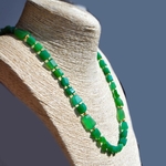 collier calcédoine vert chrysoprase-B2