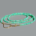 sautoir chrysoprase perle or14K