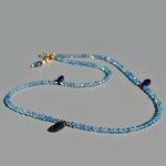 collier aigue marine Saphir Cyanite bleue-2