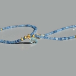 Collier pendentif aigue marine pierre taillée-2