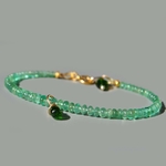 bracelet fin emeraude goutte diopside-2
