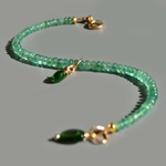 bracelet fin emeraude goutte diopside-8