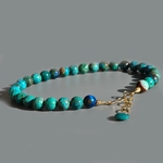 collier chrysocolle grosse perle boules-7