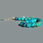 collier chrysocolle grosse perle boules-1